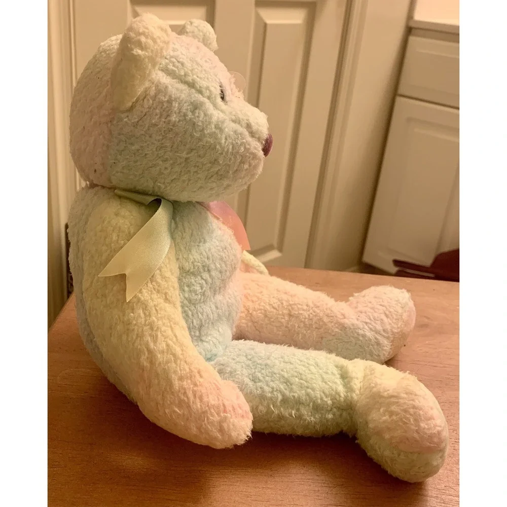 TY Beanie Buddy - GROOVY the Ty-Dyed Bear‎ (14 inch) - MWMTs Stuffed Animal Toy